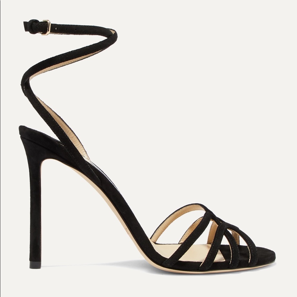 Jimmy Choo Mimi 100 Suede Wrap Around Sandals